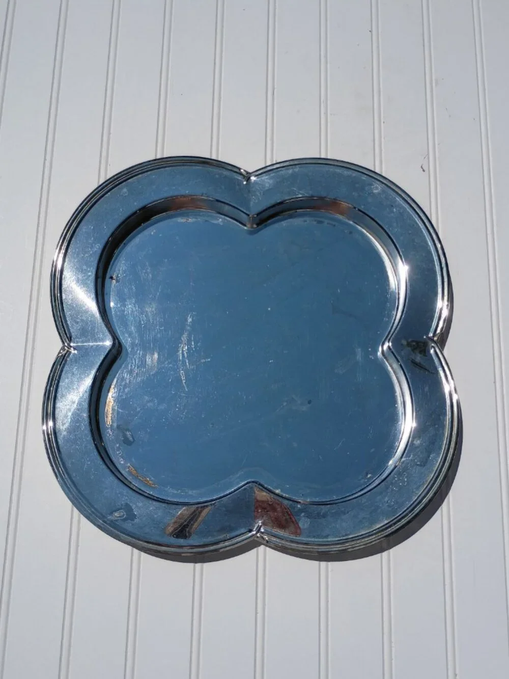 Vintage Godinger Silverplate Serving Tray Platter 13.5